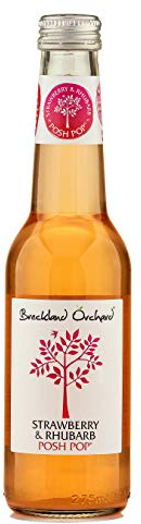 Breckland Orchard | Strawberry and Rhubarb Posh Pop | 275ml x 12 Bottles