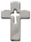 Christliche Geschenkideen °° Anstecker Kreuz 2 cm (silberfarben)