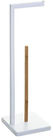 Atmosphera Natureo Toilet Roll Holder with Reserve White