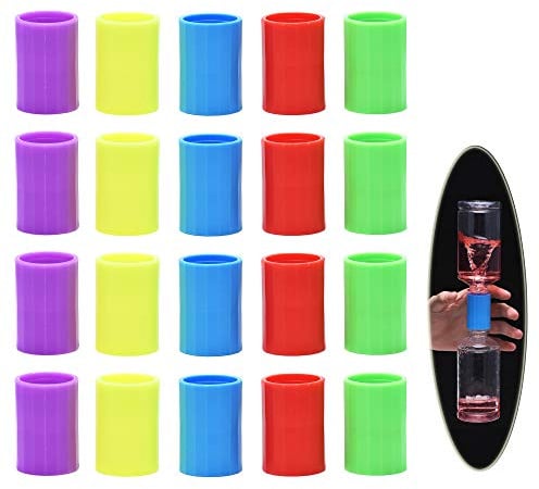 Tornados in einer Flasche, 20 Stück, Kunststoff, Tornado-Flaschenverbinder, Wirbelverbinder, Zyklonschlauch für wissenschaftliche Experimente, 5 Farben