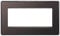 BG FBNEMR4-01 Front Plate Screwless, Black Nickel, 4 Module