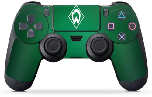 DeinDesign Skin kompatibel mit Sony Playstation 4 Controller Folie Sticker SV Werder Bremen Logo Fanartikel