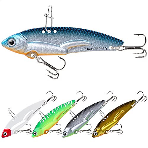 TRUSCEND Leurres Articulés Pêche aux Leurres Poissons Nageurs Swimbait Spinnerbait avec Hameçons Crankbaits Buzzbait Jigs Spinner Appâts Kit de Pêche Leurre Peche Carnassier pour l'eau salée et l'eau