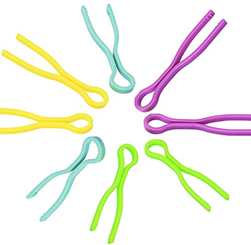 Spulenfadenhalter,40 Stück Spulenfaden-Halterungen Spulenhalter Nähen pulenfadenhalter Clips Spulenhalter Spulenfadenhalter Clip für Sticken Quilten Fadenspule Organisierendes Nähwerkzeug 4 Farben.