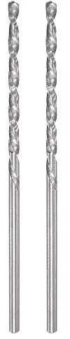 sourcing map Solid Carbide Twist Drill Bits 1.5mm, Metric Left Hand Spiral Flutes Straight Shank Tungsten Steel Drilling Tool for Stainless Steel Alloy Metal, 2pcs