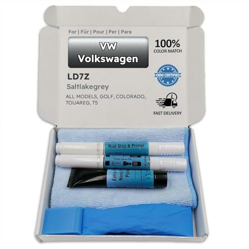 Genuine Colors Lackstift SALTLAKEGREY LD7Z für VW Volkswagen Grau Golf Colorado Touareg T5