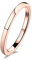 Zakk Ringe Damen Herren Wolfram Rosegold Vorsteckring Schmal Schlicht Poliert Verlobungsringe Eheringe Trauringe 2mm 4mm 6mm (2mm,51 (16.2))