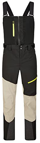 Ziener Herren TALINIS-BIB Ski-Hose/Freeride-Hose | Sympatex, Hosenträger, PFC frei, black.silver beige, 52