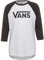 Vans Men's Classic Raglan T-Shirt, White-Black, M