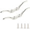 9Tong Marine Hardware Seilklampe aus Stahl, strapazierfähig, für Marine, Edelstahl, 10,2 cm, 4 Stück