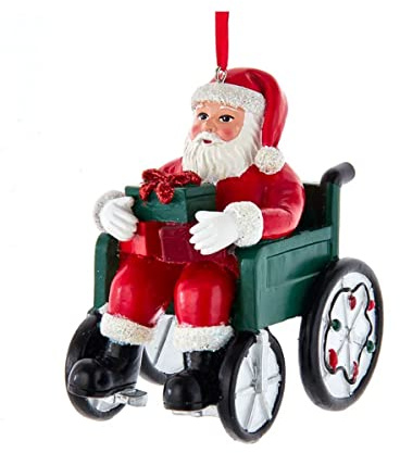 Weihnachtsmann im Rollstuhl