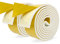 Moosgummi Selbstklebend Weiß Dichtungsband Selbstklebend 50 mm(B) x6 mm(D) Schaumstoff Klebeband für Fenster Türen Siegel Anti-Kollision Schalldämmung 2 Rollen je 2 m lang