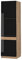 Vicco Oven housing cabinet Fame-Line, Black oak high gloss/gold power oak, 60 cm