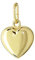 NKlaus Kettenanhänger Herz 750 Gelb Gold 18 Karat 10x8mm hochglanz Damen Amulett 11910