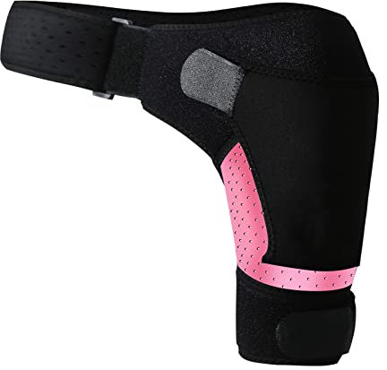 Schulterstütze, verstellbare Schulterstütze für Sehnenscheidenentzündung, Schulterbandage, atmungsaktiv, für Frauen und Männer, linke und rechte Schulter
