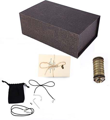 MUNEFE Da Vinci Code, Sicheres Codeschloss Im Klassischen Design, Romantisches Geschenk Mit Ring, Geburtstagsgeschenke Für Liebhaber