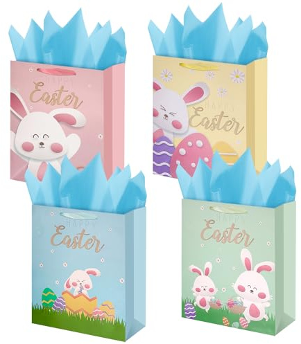 4 x große Oster-Geschenktüten
