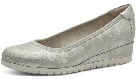 s.Oliver Damen Wedge Pumps mit Keilabsatz Elegant, Beige (Beige), 36 EU