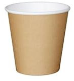 Générique 1000 gobelets en carton kraft brun 10/12 cl tasses jetables pour boissons chaudes ou froides 4 oz 100 ml