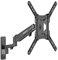 Mount-It! Height Adjustable TV Wall Mount - Full Motion, Pull Down and Vertical Adjustment, Fits 23-55 Inch Screens, Max VESA 400x400mm, Swivel and Tilt Capabilities, 50.6 Lbs Capacity