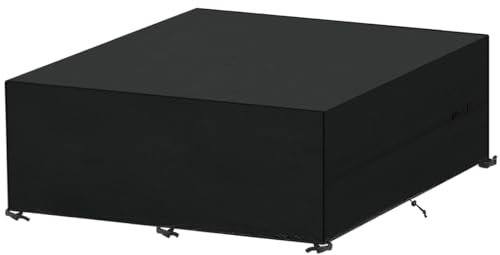 SanGlory Abdeckung für Gartenmöbel, 360x240x90cm Outdoor Abdeckhaube Gartenmöbel Schutzhüllen für Gartenmöbel Wasserdicht Gartentisch Abdeckung Winddicht Anti-UV Abdeckplanen für Loungemöbel