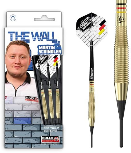 BULL'S Unisex – Erwachsene Martin Schindler Dart, Gold, 18g