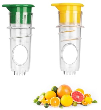 2 Stück Manuell Zitruspresse Klein Set Limettenpresse Lemon Squeezer Handpresse Lemon Orange Juicer für Orangen, Zitronen, Zitrusfrüchten