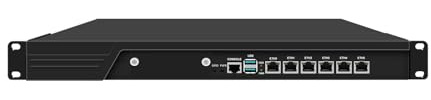 1U Firewall Appliance, Network Rackmount Security Hardware, PFSense, Mikrotik, OPNsense, VPN, Core I5 12400, RJ65, H61 / B660, 6 x Intel 2.5GbE I226-V, 64G RAM, 128G SSD