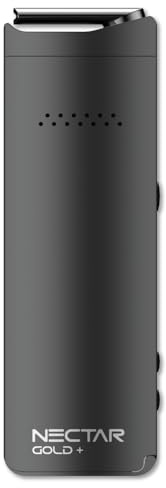 Nectar Gold+ Vaporiser for Herbs and Extracts | 3-Year Warranty | 3D Heating Technology with 2900mAh Replaceable Battery, Precise Temperature Control, Isolated Airflow, 100°–240°C