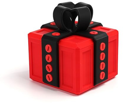 YNOUYRS Nervige Geschenkbox, 8CM 3D-Druck Geschenkbox mit Twist Speicher Streichbox, Rätsel Für Kreative Geschenke, Speicher Streichbox für Valentinstag, Kleiner Schmuck