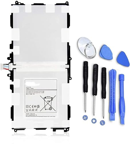PRAENDA T8220E T8220K T8220U T8220C compatible con Galaxy Note 10.1 2014 Edition SM-P600 SM-P601 SM-P602 (3G y WiFi, Turquía) SM-P605(LTE, 3G y WiFi) SM-P605 V T520 (3.8.8) V/8220 mAh)