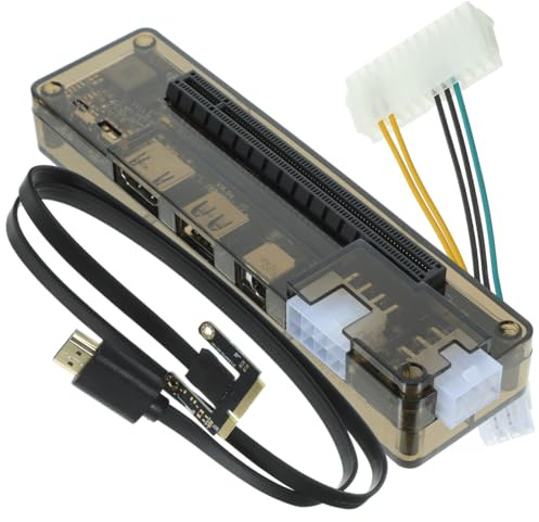 UTHCLO Pci-e X16 Laptop Graphics Card Docking Station Portable Adapter | Pcb Abs Build, USB 1.0 1.1 2.0 Support, Max 220w 8pin or 150w Dc Interface Random Style