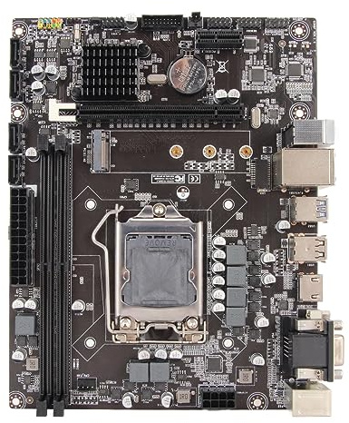 AMONIDA Scheda Madre H310 LGA 1151, Micro ATX DDR4 Supporta CPU Core di Ottava e Nona Generazione, con Slot PCIe X16 M.2 USB 3.0, per Elaborazione Entry Level
