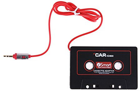 DOMYBEST Adaptateur Cassette pour Voiture Adaptateur à Bande Cassette Convertisseur de Lecteur Mp3 pour Auto Radio Prise Jack 3,5 mm