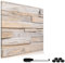 Navaris Magnettafel Magnetpinnwand Memoboard zum Beschriften - 40x40 cm Notiztafel div. Designs - Tafel abwaschbar mit Halterung Magneten Stift