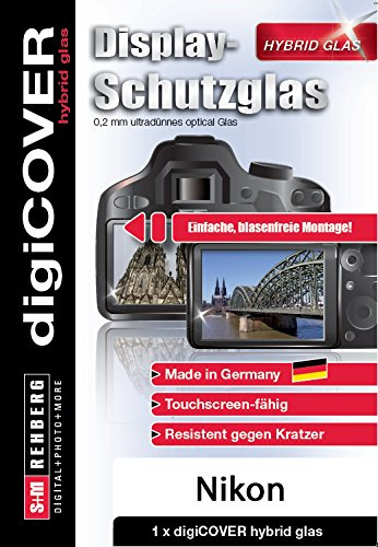 digiCOVER Hybrid Glas Displayschutz Canon EOS 200D Klar