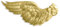 Kunze A068716011 Engelsflügel, 18.5 x 7 cm, 4 Stück, Geprägtes Papier, Gold