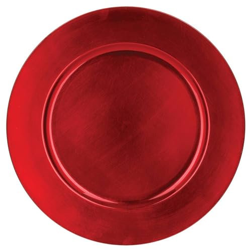 ATMOSPHERA CREATEUR D'INTERIEUR Plato de presentación Colorama de Noël D 33 cm Rojo