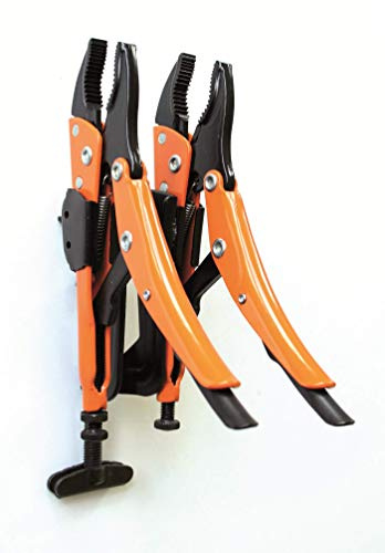 Grip-on -SN111 / Grip Clamp Set/Mini Grip Clamp Hands-Free Kit - Workbench 1 x (1077) + 2 x (111-07) / Epoxy Paint Coating/Forged Stainless Steel.