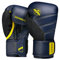 Hayabusa T3 Boxhandschuhe Boxhandschuhe Damen Herren - Marine/Gelb, 18oz