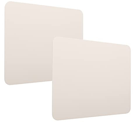 Annjom Mauspad, 2-seitiges Mauspad Einfach und dünn für das Büro zu Hause(Beige+Silver)