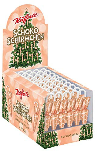 Küfferle Schokoschirmchen Rosegold 810g (60 Stück)