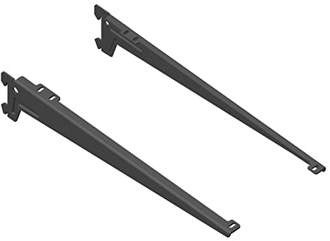 Element System Winkelträger L= 380 mm schwarzmattt Classic 50 Winkel Konsole 10300-00158 für Wandschiene Regal Schiene