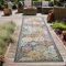 Teppich-Traum Orientteppich für Indoor Flur & Outdoor Balkon | wunderschöne Ornamente | bunt Größe 80 x 300 cm