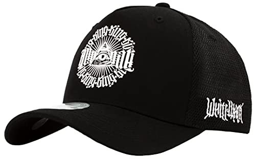 Flipper Illuminati Circle Logo Premium Sport Outdoor Kpop Mesh Baseball Cap Trucker Hat für Herren Damen - Schwarz - Small-Medium