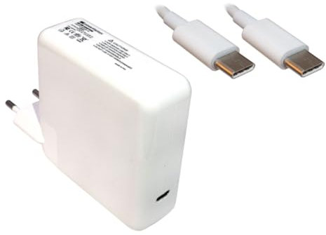Power4Laptops Adaptador Fuente de alimentación portátil Cargador (Enchufe de la UE) Compatible con Apple MacBook Pro 15 Inch Touch 2018 Vega