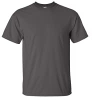 Gildan Blank T-Shirt - Unisex Style 5000 Adult, (Charcoal, XL