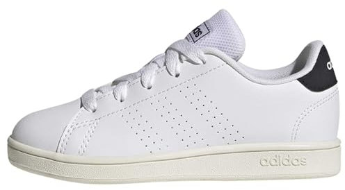adidas Advantage Lifestyle Court Lace Shoes, Scarpe da Tennis, Cloud White/Legend Ink/Cloud White, 36 EU