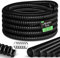KESSER® Tuyau de Bassin Premium Tuyau en Spirale Tuyau d'aspiration pour bassins Installations de Filtration, Pompes, Cascades et Bains à remous| Tuyau de Pompe, Le Noir, 10m (Ø 19 mm)