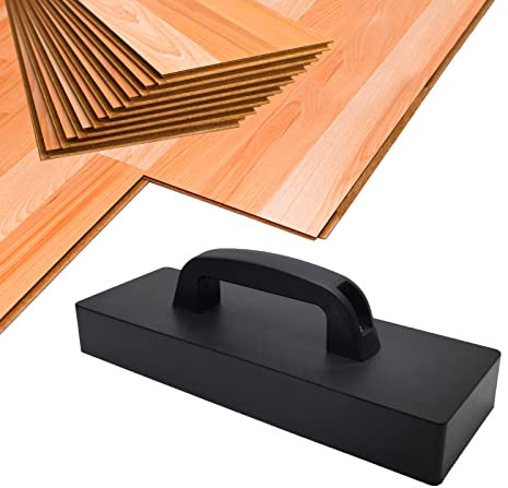 Tapping Block, Big & Weighted Floor Installation Block W/Handle No Hammer Required, for Laminate/Wood/Hardwood/LVT/LVP/Vinyl Plank Flooring, Heavy Flooring Tapping Tool -by MinliGUY
